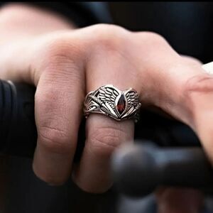 Fashion Viking Cubic Zirconia Rings Men Hip Hop Punk Jewelry Ring Sizes 7 and 9
